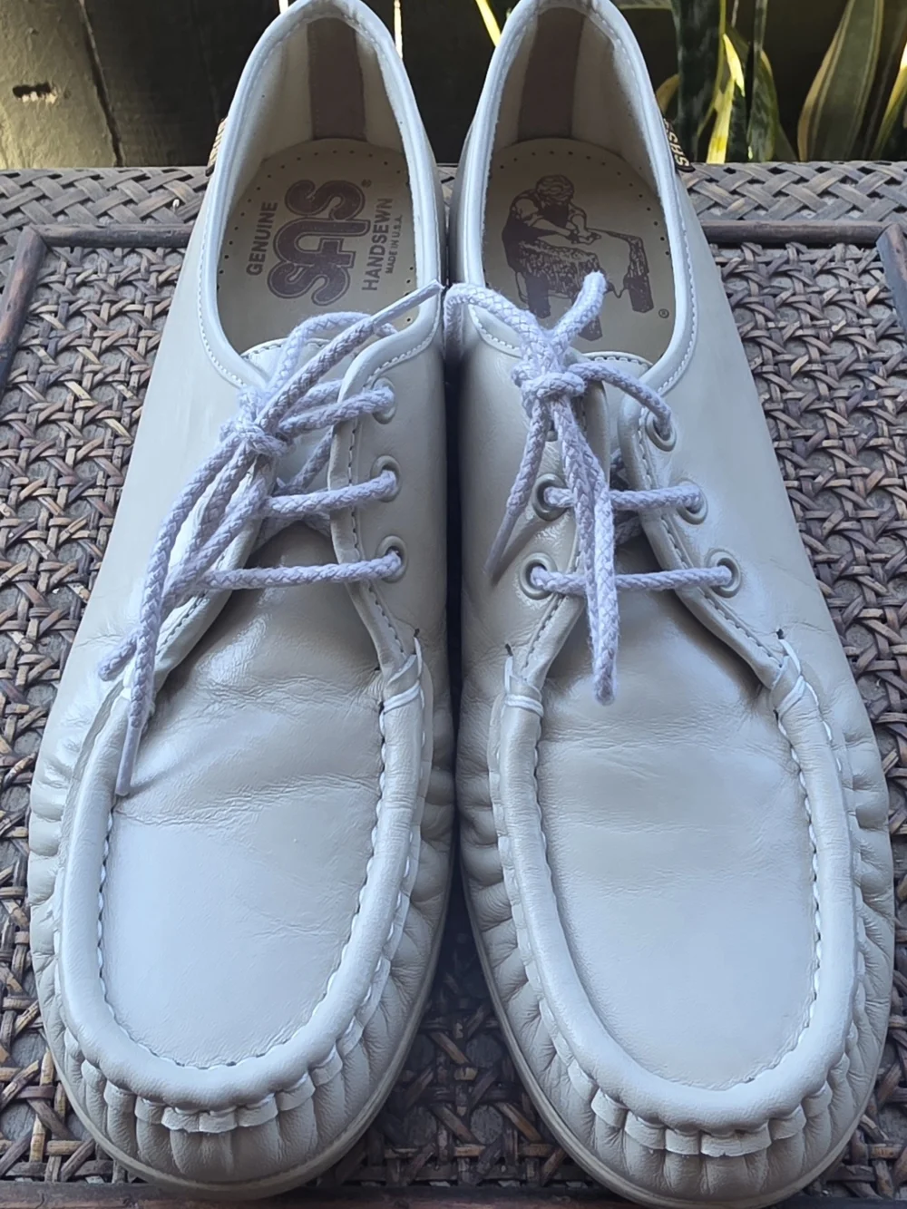 Vintage SAS Siesta Handsewn Leather Comfort Walking Shoes Sz 9 S HARD TO FIND